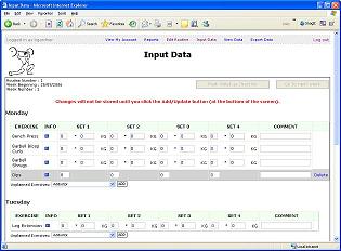 Inputting data