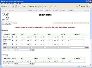 Inputting data